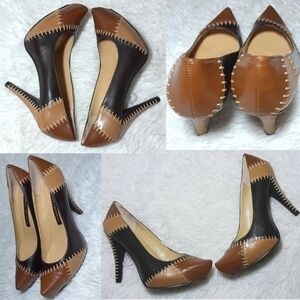 Chinese Laundry Patchwork Leather Pumps